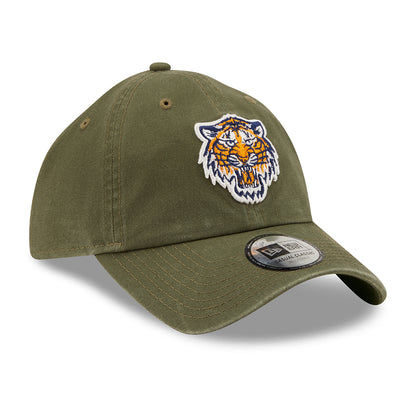 New Era 9TWENTY Detroit Tigers Baseball Cap - MLB League Essential Casual Classic - Olivgrün