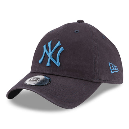 New Era 9TWENTY New York Yankees Baseball Cap - MLB League Casual - Verwaschenes Marineblau