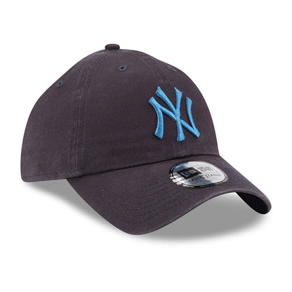 New Era 9TWENTY New York Yankees Baseball Cap - MLB League Casual - Verwaschenes Marineblau