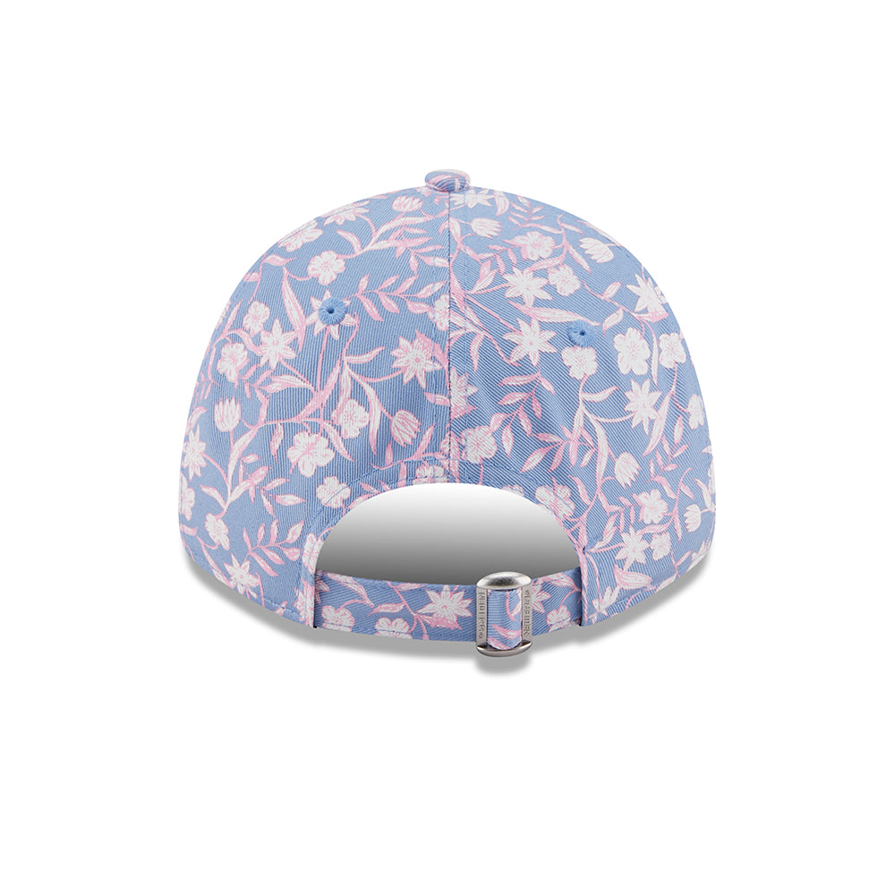 New Era Damen 9FORTY New York Yankees Baseball Cap - MLB Floral - Hellblau