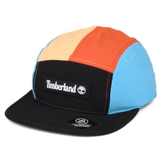 Timberland Farbblock 5 Paneelen Cap - Schwarz-Orange-Hellblau