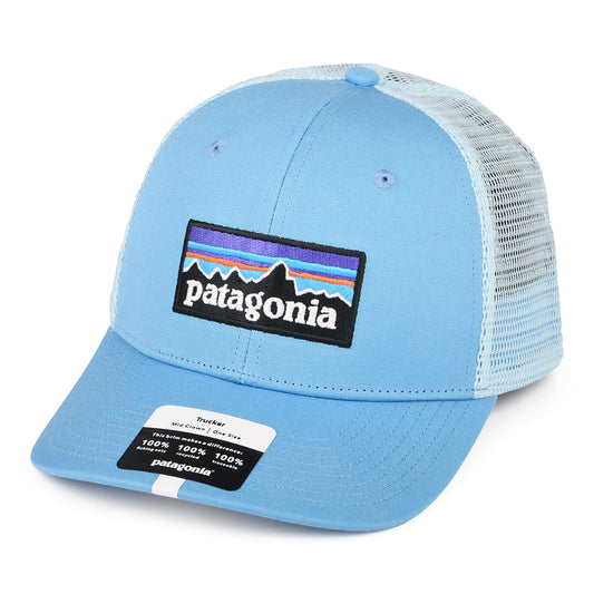 Patagonia P-6 Logo Trucker Cap aus organischer Baumwolle - Mittelblau
