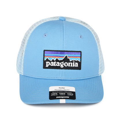 Patagonia P-6 Logo Trucker Cap aus organischer Baumwolle - Mittelblau