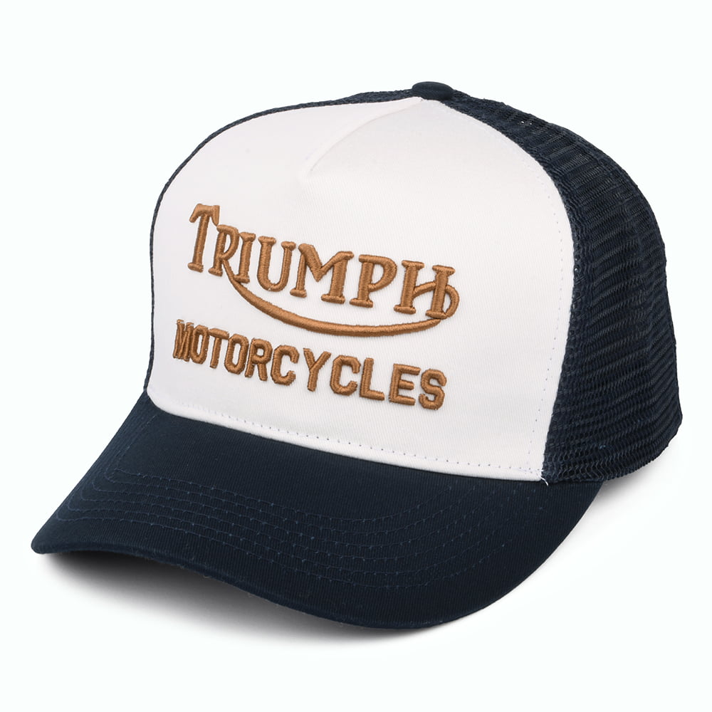 Triumph Motorcycles Oil Trucker Cap - Marineblau-Knochen