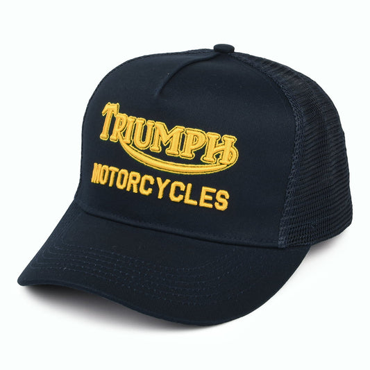 Triumph Motorcycles Oil Trucker Cap - Marineblau