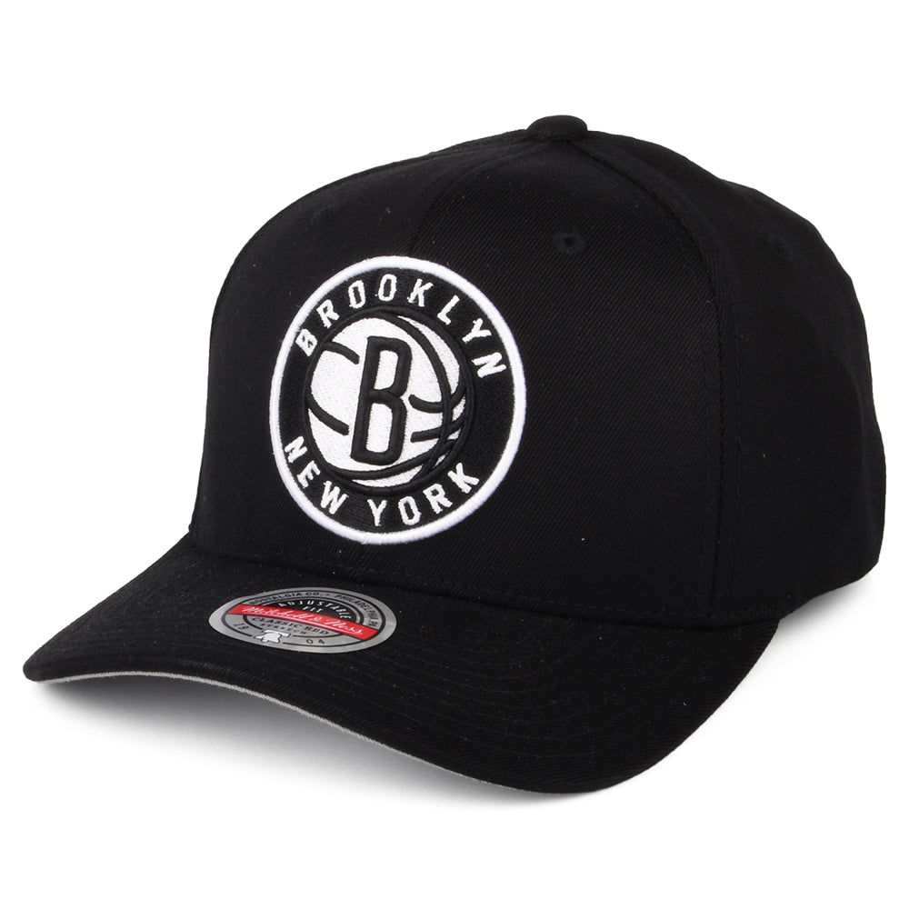 Mitchell & Ness Brooklyn Nets Snapback Cap - NBA Team Ground Stretch - Schwarz