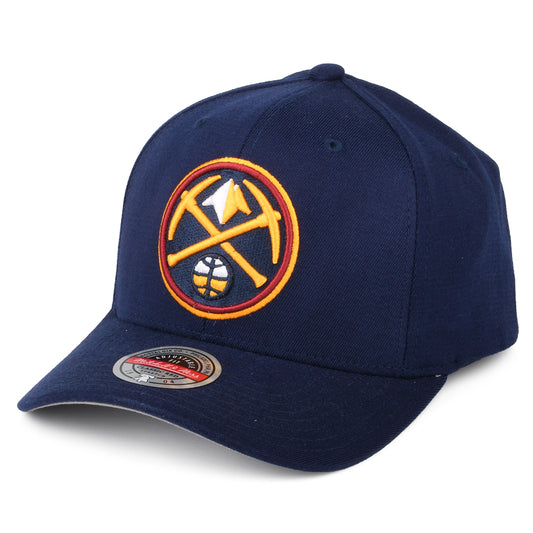 Mitchell & Ness Denver Nuggets Snapback Cap - NBA Team Ground Stretch - Marineblau
