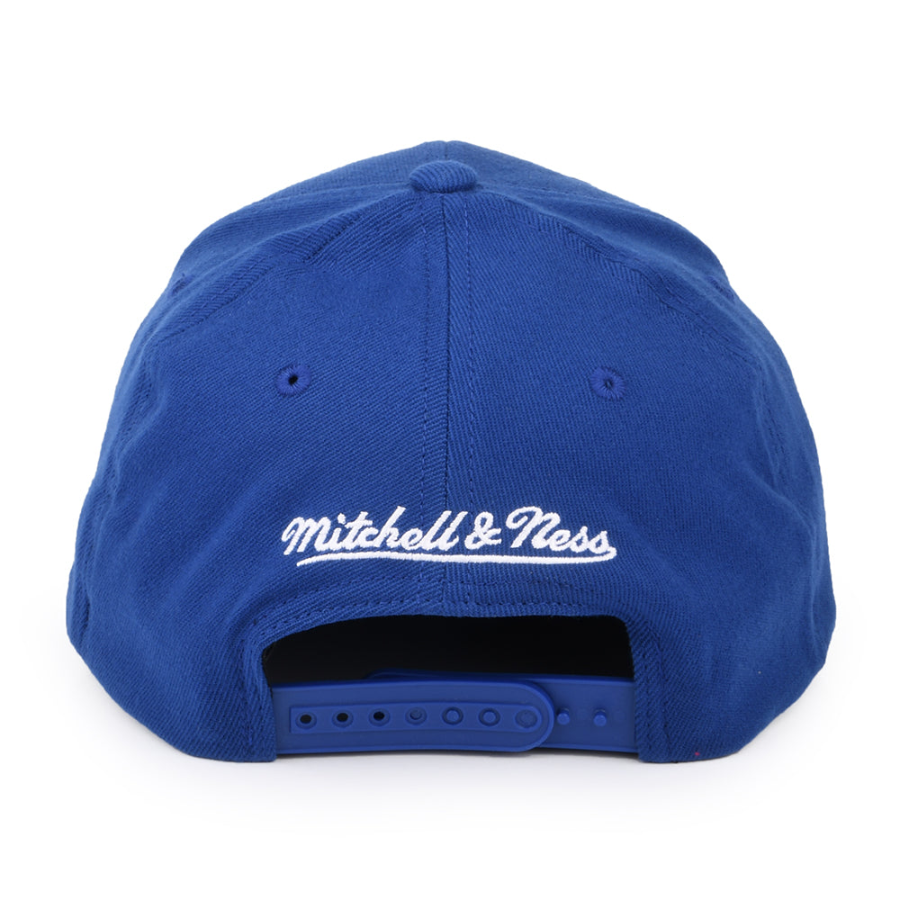 Mitchell & Ness Philadelphia 76ers Snapback Cap - NBA Team Ground Stretch - Königsblau