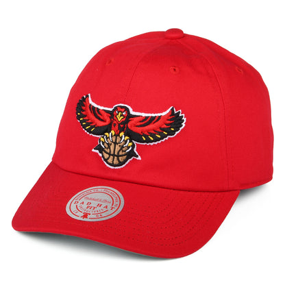 Mitchell & Ness Atlanta Hawks Strapback Cap - NBA Team Ground HWC - Rot