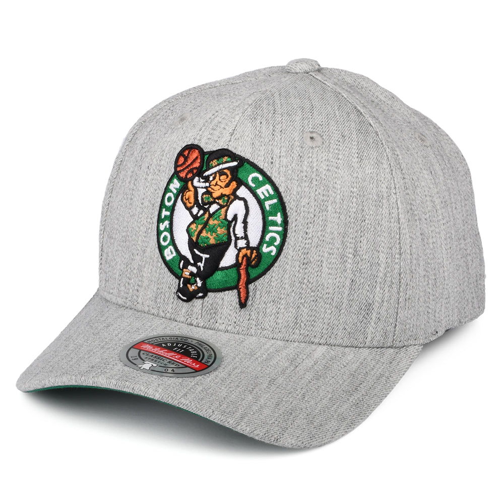 Mitchell & Ness Boston Celtics Snapback Cap - NBA Team Heather Stretch - Meliertes Grau