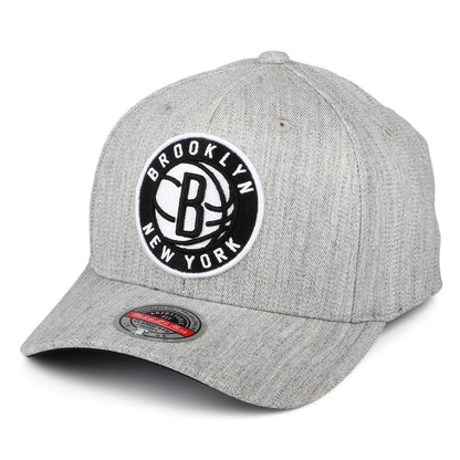 Mitchell & Ness Brooklyn Nets Snapback Cap - NBA Team Heather Stretch - Meliertes Grau