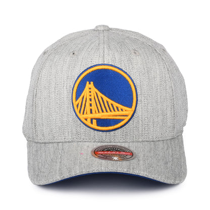Mitchell & Ness Golden State Warriors Snapback Cap - NBA Team Heather Stretch - Meliertes Grau