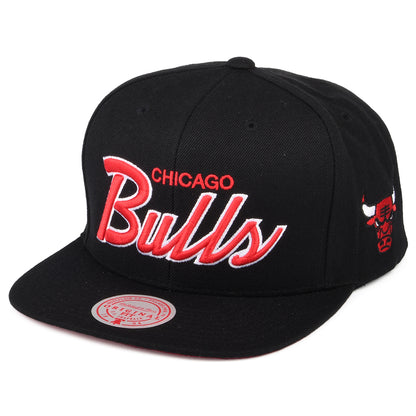 Mitchell & Ness Chicago Bulls Snapback Cap - NBA Foundation Script - Schwarz