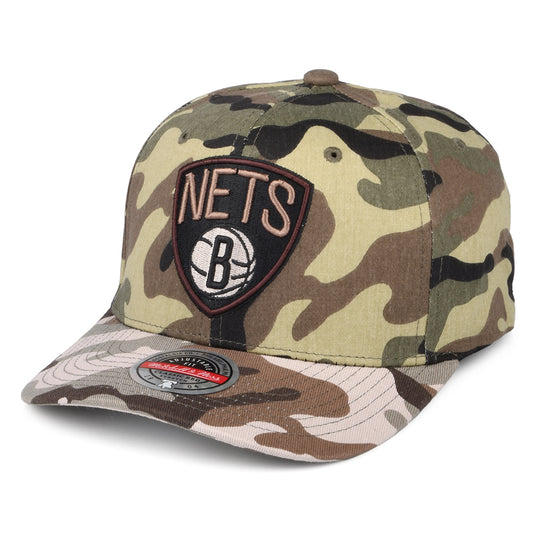 Mitchell & Ness Brooklyn Nets Snapback Cap - NBA Woodland Desert Stretch - Tarnfarben