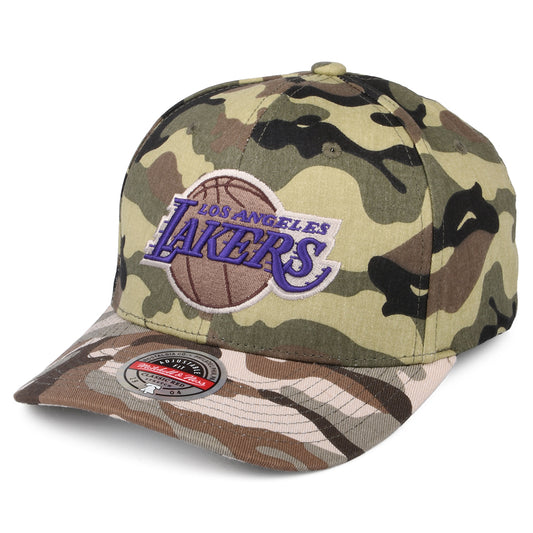 Mitchell & Ness L.A. Lakers Snapback Cap - NBA Woodland Desert Stretch - Tarnfarben