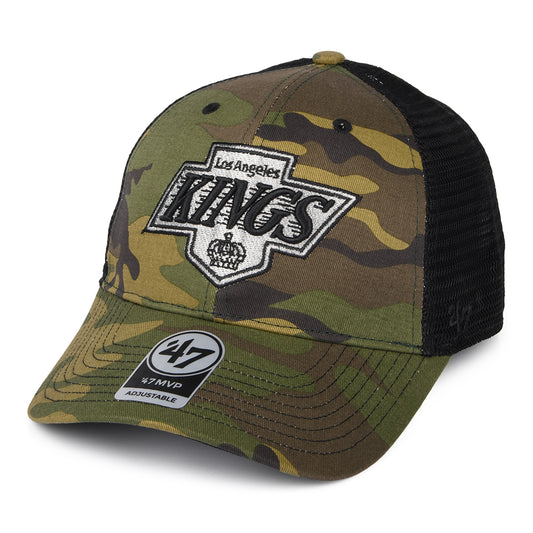 47 Brand L.A. Kings Trucker Cap - NHL Camo Branson MVP - Tarnfarben