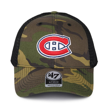 47 Brand Montreal Canadiens Trucker Cap - NHL Camo Branson MVP - Tarnfarben