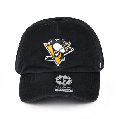 47 Brand Pittsburgh Penguins Baseball Cap - NHL Clean Up - Schwarz