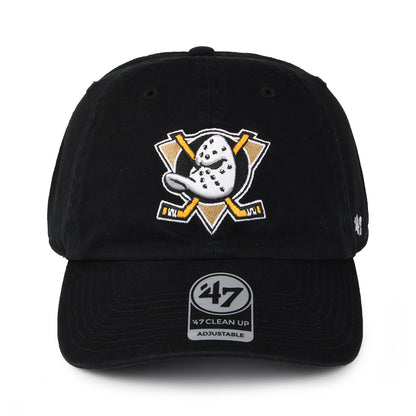 47 Brand Anaheim Ducks Baseball Cap - NHL Clean Up - Schwarz