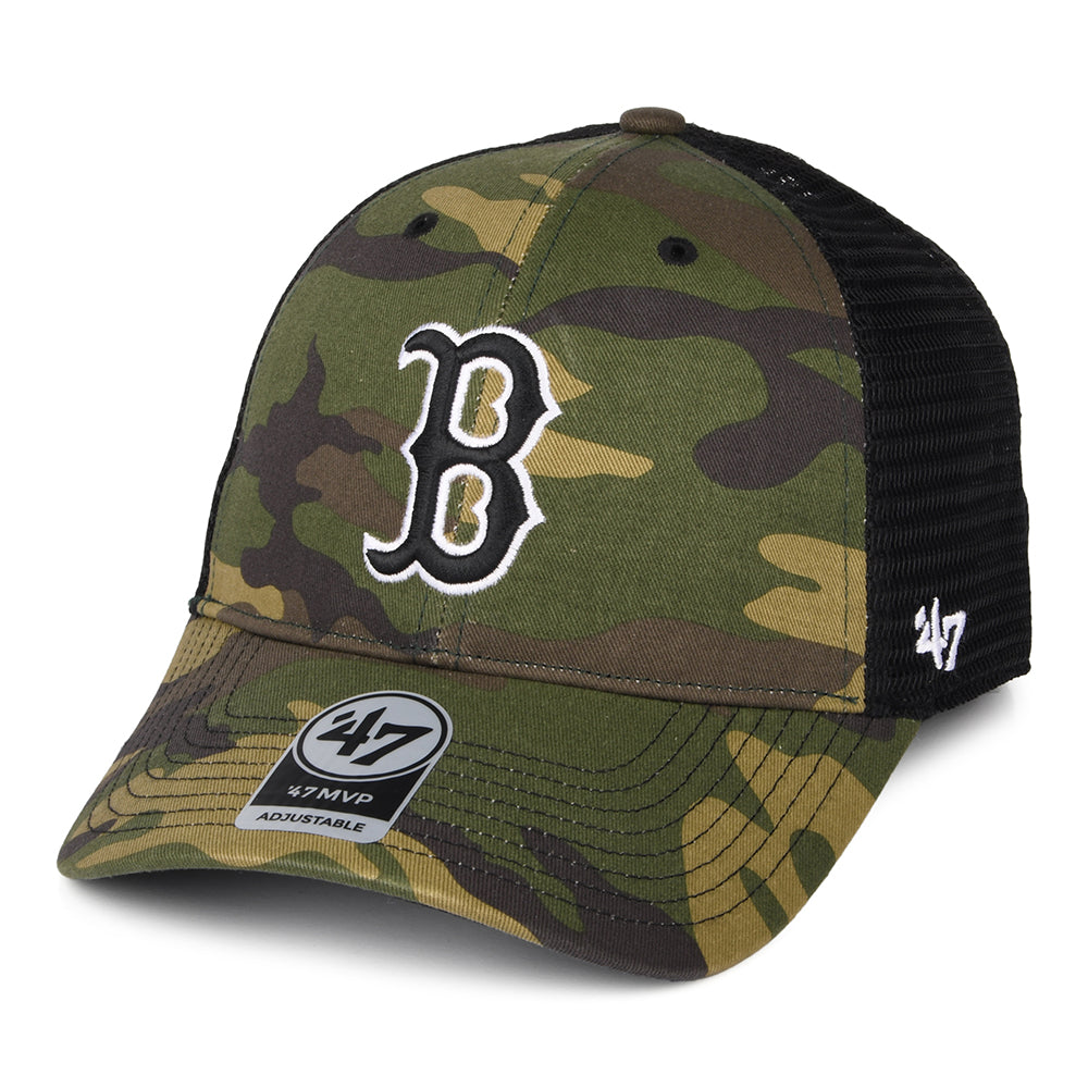 47 Brand Boston Red Sox Trucker Cap - MLB Camo Branson MVP - Tarnfarben