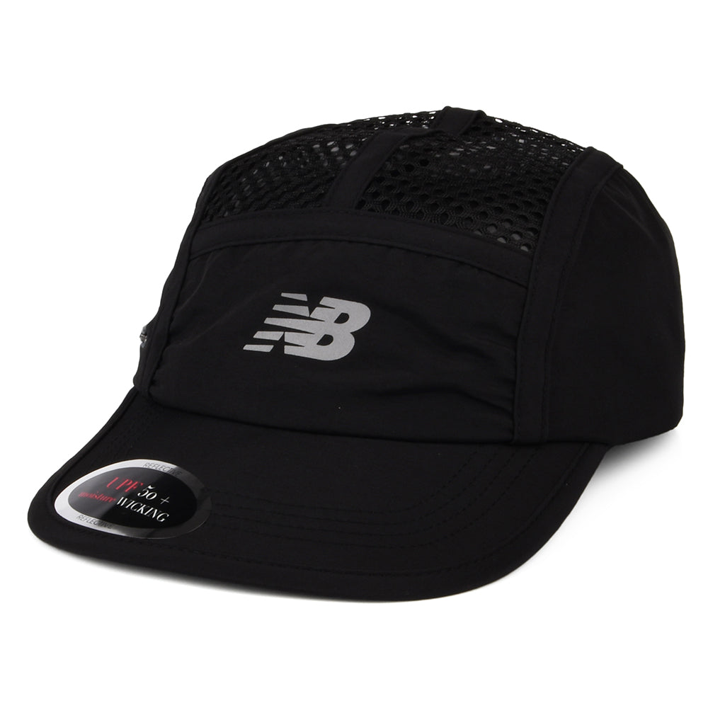New Balance Running Stash Knautschbarer 5 Paneelen Cap - Schwarz