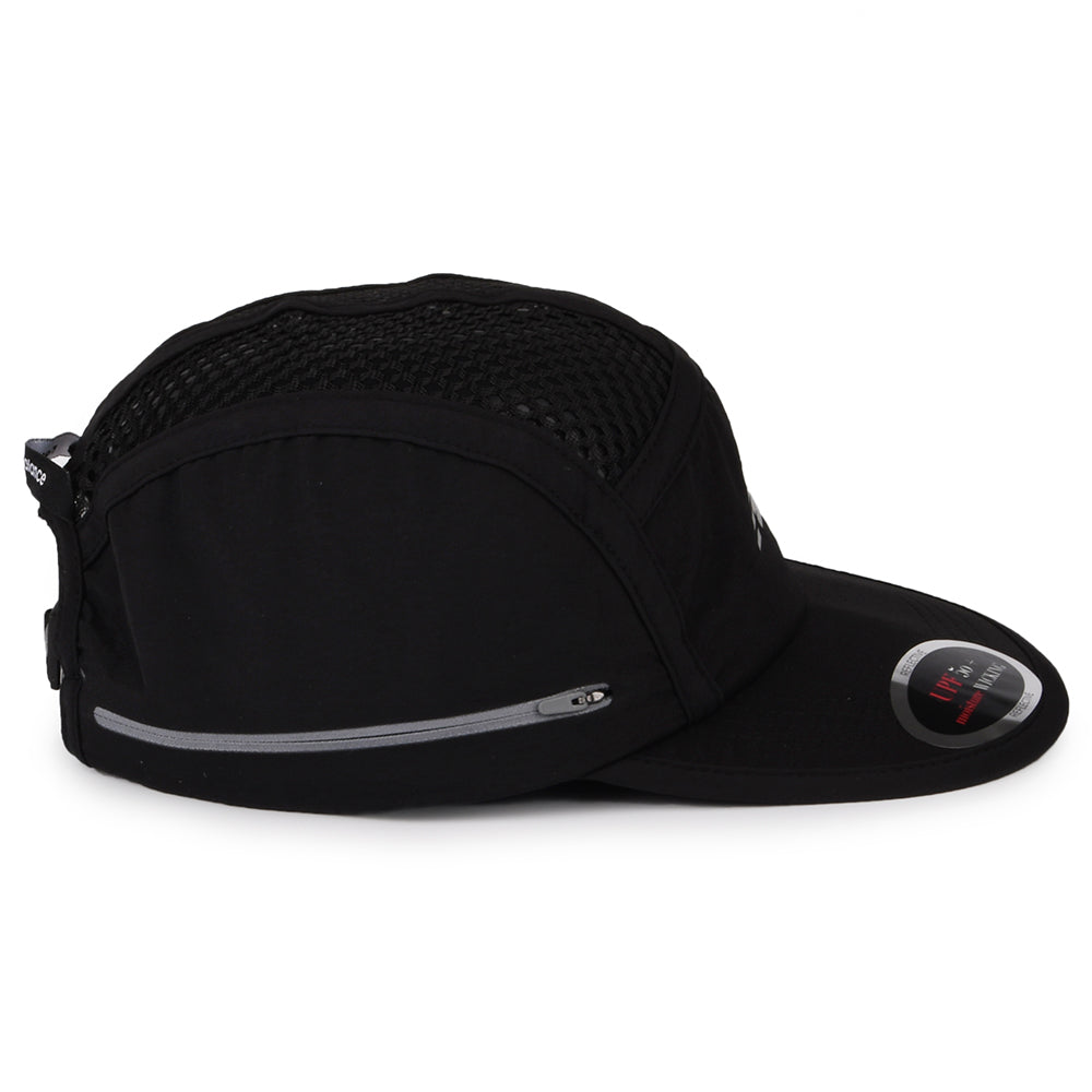 New Balance Running Stash Knautschbarer 5 Paneelen Cap - Schwarz