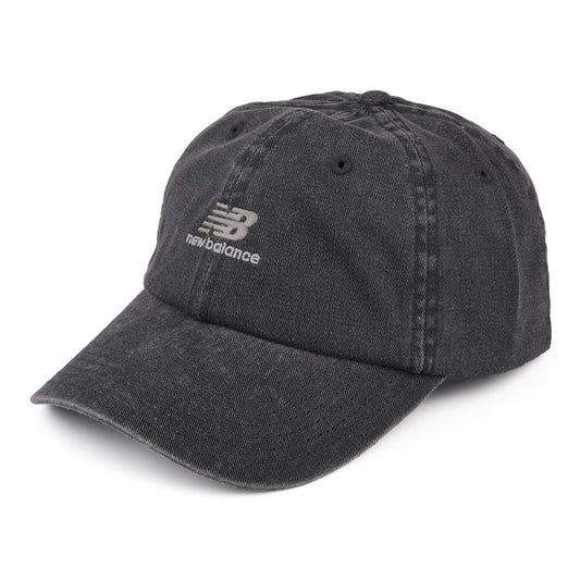 New Balance NB Seasonal Classic Baseball Cap aus gewaschener Baumwolle - Schwarz