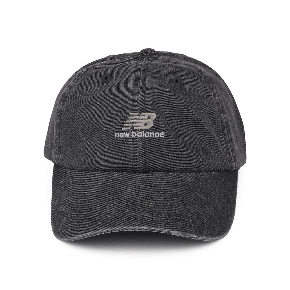New Balance NB Seasonal Classic Baseball Cap aus gewaschener Baumwolle - Schwarz