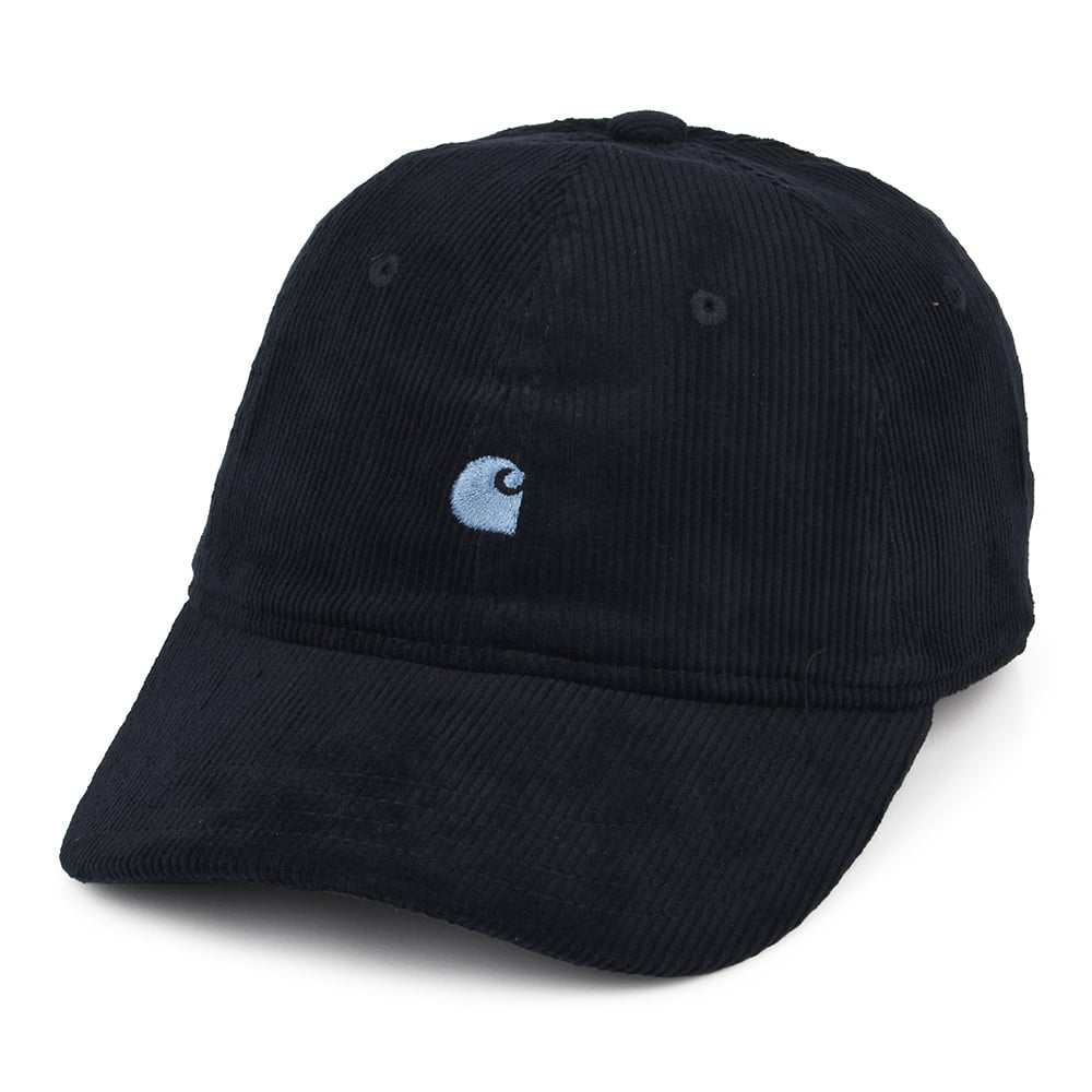 Carhartt WIP Harlem Kord Baseball Cap - Dunkles Marineblau-Blau