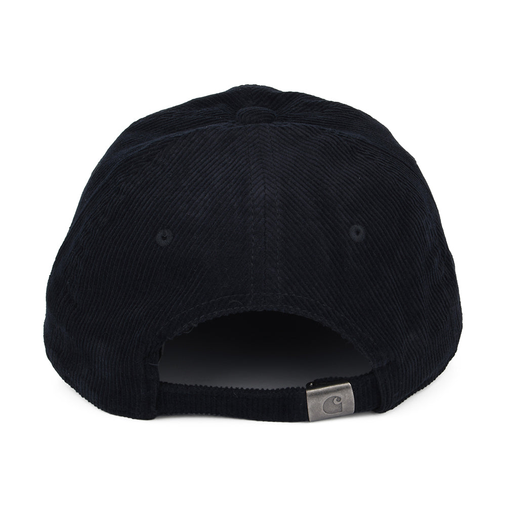 Carhartt WIP Harlem Kord Baseball Cap - Dunkles Marineblau-Blau