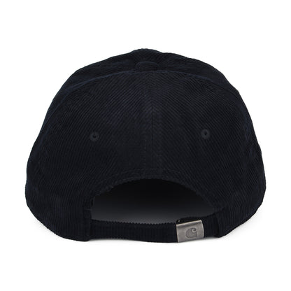 Carhartt WIP Harlem Kord Baseball Cap - Dunkles Marineblau-Blau