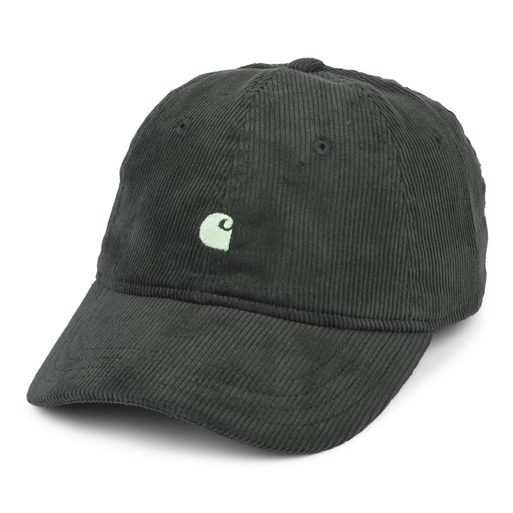 Carhartt WIP Harlem Kord Baseball Cap - Waldgrün-Helles Grün