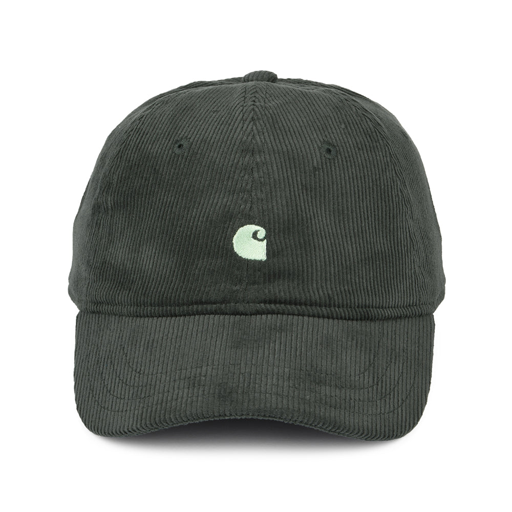 Carhartt WIP Harlem Kord Baseball Cap - Waldgrün-Helles Grün