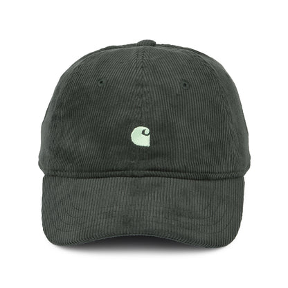 Carhartt WIP Harlem Kord Baseball Cap - Waldgrün-Helles Grün