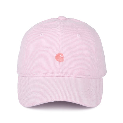 Carhartt WIP Harlem Kord Baseball Cap - Hellrosa