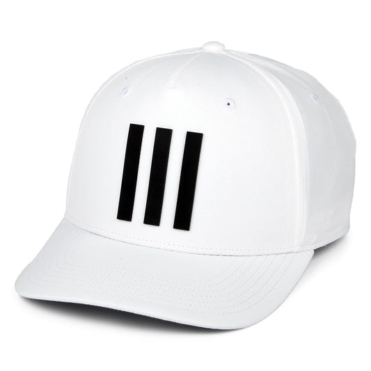 Adidas Golf Tour 3 Stripes Recycled Baseball Cap - Weiß