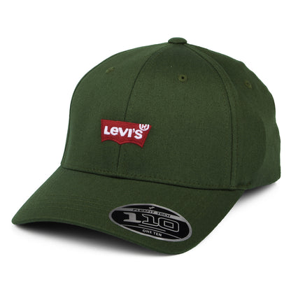 Levi's Mid Batwing Flexfit Baseball Cap - Militärgrün
