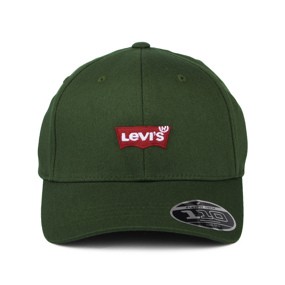 Levi's Mid Batwing Flexfit Baseball Cap - Militärgrün