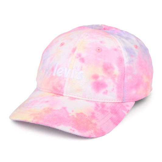 Levi's Damen Poster Logo Baseball Cap Tie Dye Flexfit - Mehrfarbig