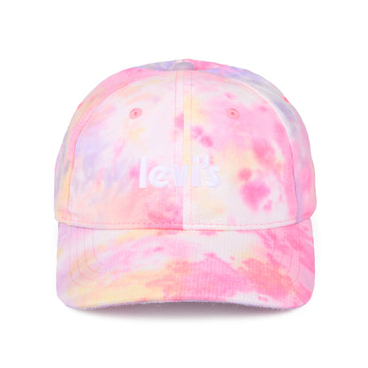 Levi's Damen Poster Logo Baseball Cap Tie Dye Flexfit - Mehrfarbig