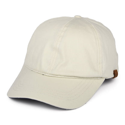 Failsworth Baseball Cap aus Baumwoll-Canvas - Steingrau-Marineblau