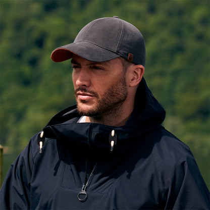 Failsworth Baseball Cap aus Baumwoll-Canvas - Anthrazit-Lehm