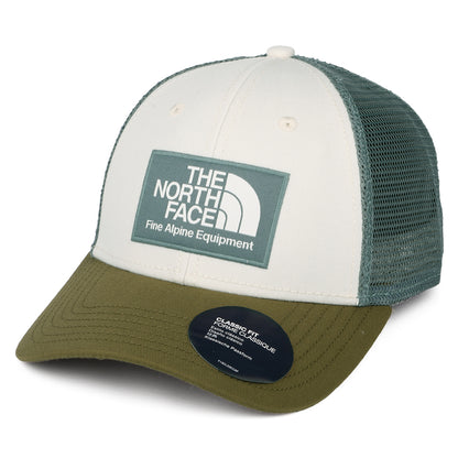 The North Face Mudder Recycled Trucker Cap - Cremefarben-Olivgrün