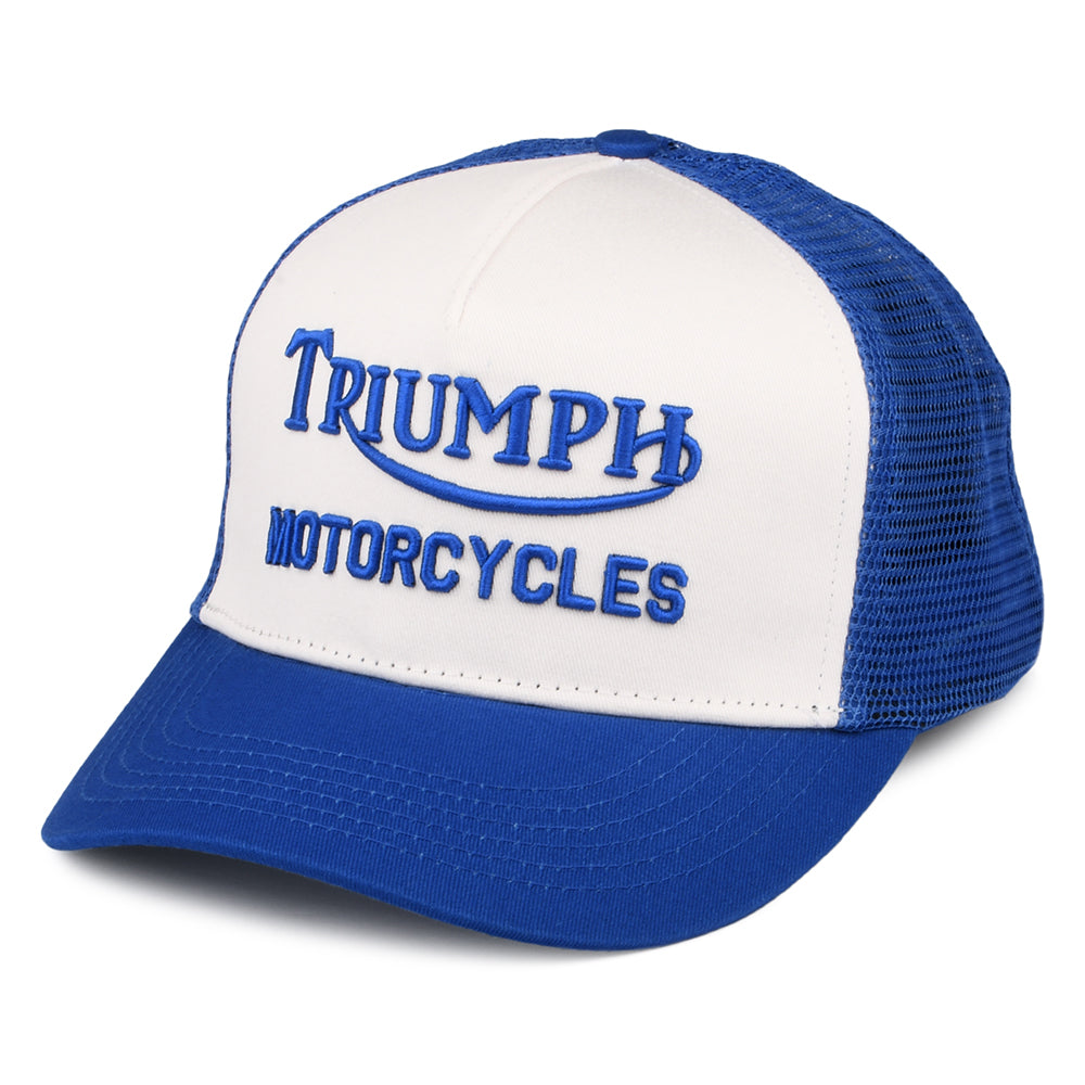 Triumph Motorcycles Oil Trucker Cap - Blau-Weiß