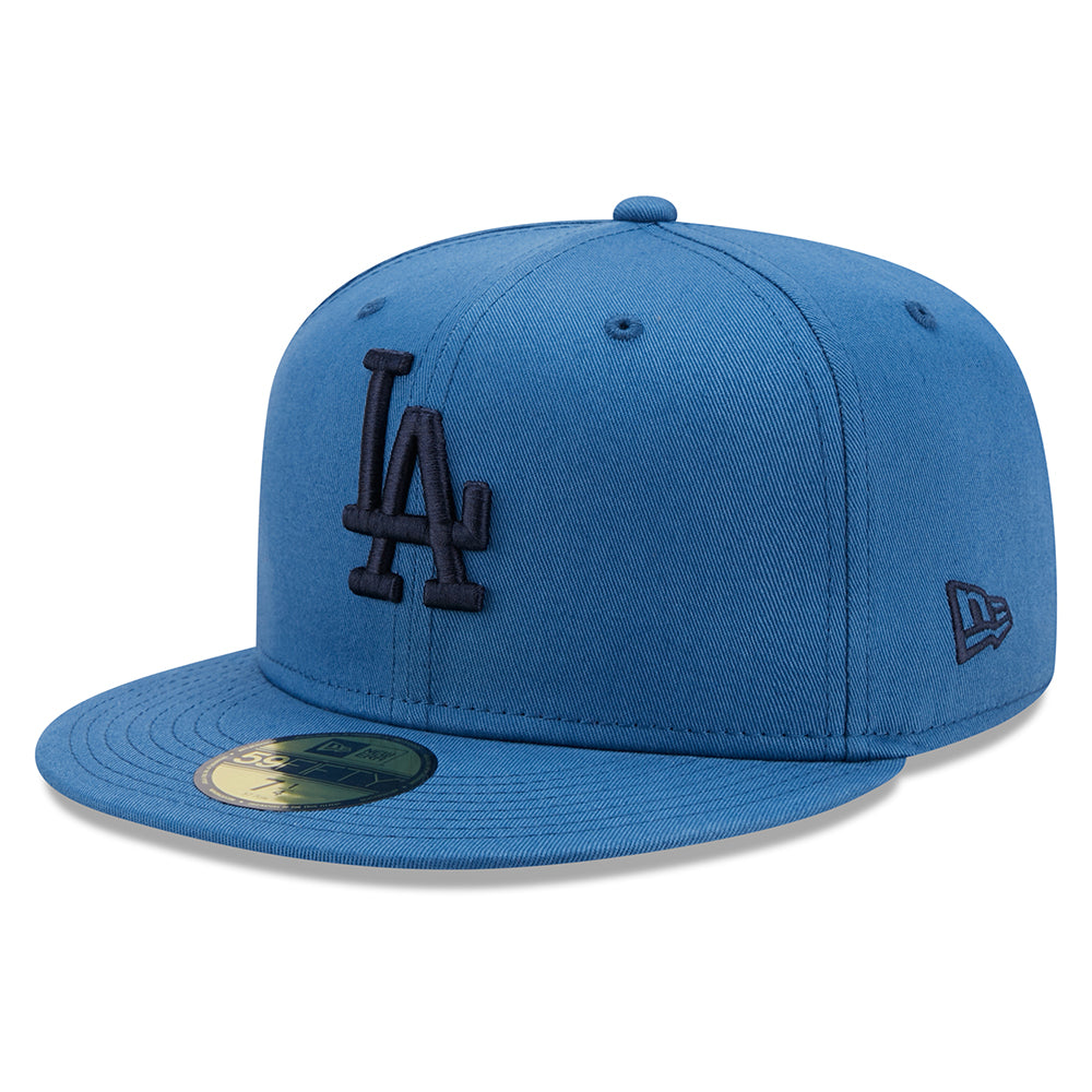 New Era 59FIFTY L.A. Dodgers Baseball Cap - MLB League Essential - Mittelblau