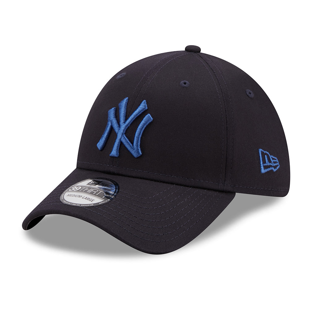 New Era 39THIRTY New York Yankees Baseball Cap - MLB League Essential II - Marineblau-Blau