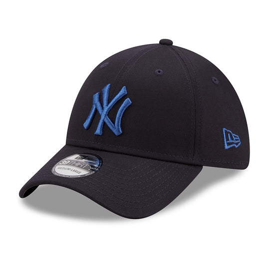 New Era 39THIRTY New York Yankees Baseball Cap - MLB League Essential II - Marineblau-Blau