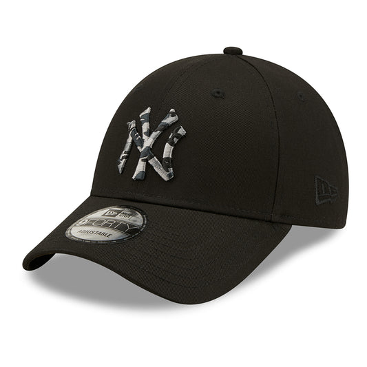 New Era 9FORTY New York Yankees Baseball Cap - MLB Camo Infill II - Schwarz-Tarnfarben
