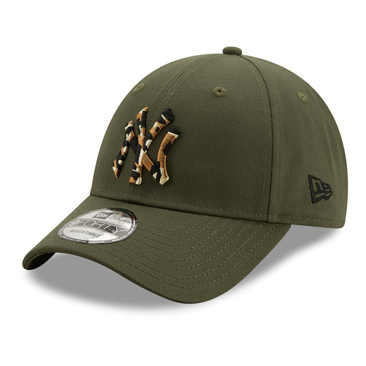 New Era 9FORTY New York Yankees Baseball Cap - MLB Camo Infill - Olivgrün-Tarnfarben