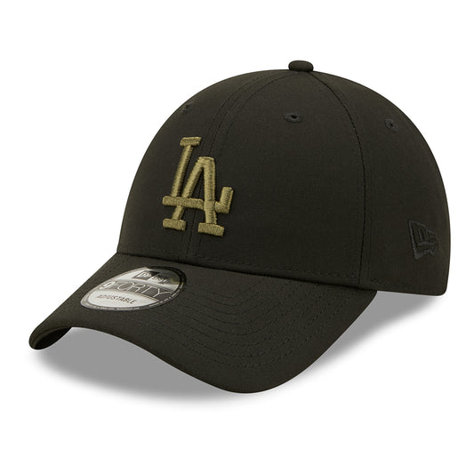 New Era 9FORTY L.A. Dodgers Snapback Cap MLB Black Base Snap - Schwarz-Olivgrün